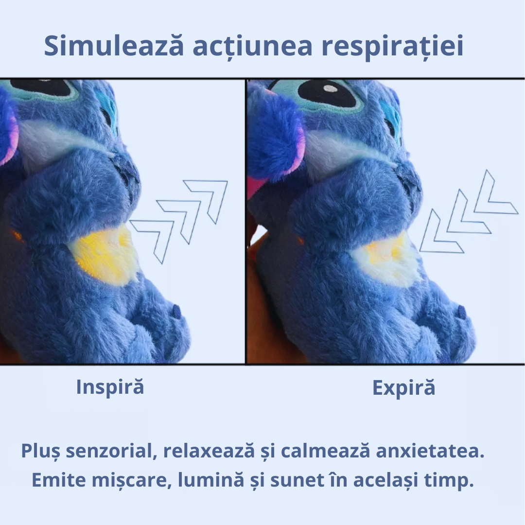 Pluș liniștitor ce respiră anti-anxietate